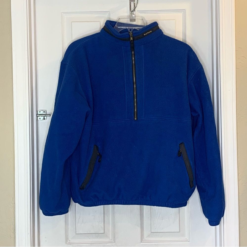 Sunice Golf 1/2 Zip Pullover Blue Size Large